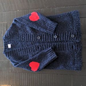 Cardigan with Hearts on Elbows